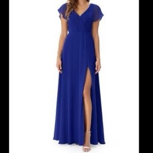 Azazie Ryle dress in royal blue